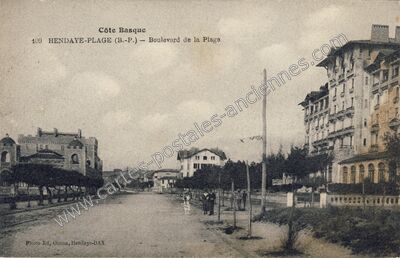 Carte postale ancienne Hendaye Plage — Hendaye (Pyrénées-Atlantiques)
