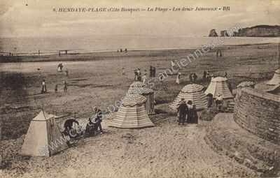 Carte postale ancienne Hendaye Plage — Hendaye (Pyrénées-Atlantiques)