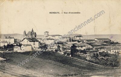 Carte postale ancienne Vue d'ensemble — Hendaye (Pyrénées-Atlantiques)