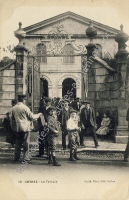 Carte postale ancienne Le Temple — Orthez (Pyrénées-Atlantiques)