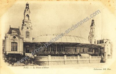 Carte postale ancienne Le Palais d'Hiver — Pau (Pyrénées-Atlantiques)