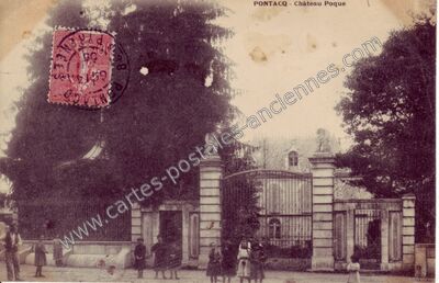 Carte postale ancienne Chateau Poque — Pontacq (Pyrénées-Atlantiques)