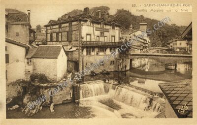 Carte postale ancienne St Jean Pied de Port — Saint Jean Pied de (Pyrénées-Atlantiques)