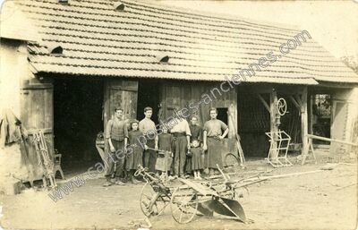 Carte postale ancienne Maison PASSADE S A la Forge — Soumoulou (Pyrénées-Atlantiques)