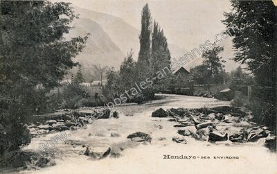 Carte postale ancienne SES ENVIRONS — Hendaye (Pyrénées-Atlantiques)