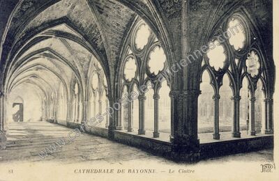 Carte postale ancienne Cathédrale de Bayonne. — Le Cloître — Bayonne (Pyrénées-Atlantiques)
