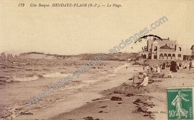 Carte postale ancienne Hendaye Plage — Hendaye (Pyrénées-Atlantiques)