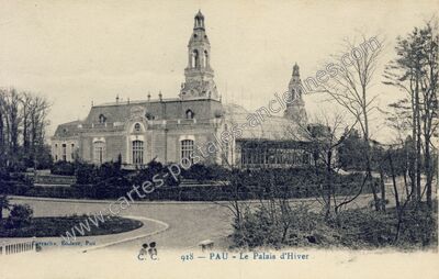 Carte postale ancienne Le Palais d'Hiver — Pau (Pyrénées-Atlantiques)