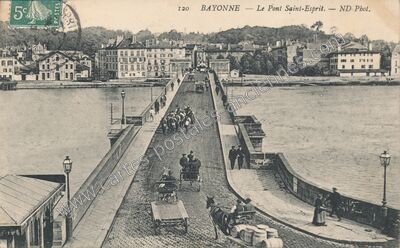 Carte postale ancienne Le Pont Saint-Esprit — Bayonne (Pyrénées-Atlantiques)