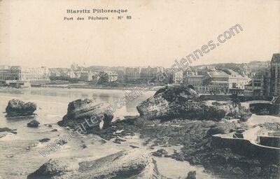 Carte postale ancienne Port des Pêcheurs — Biarritz (Pyrénées-Atlantiques)