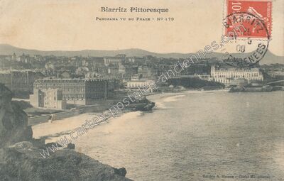 Carte postale ancienne Biarritz Pittoresque — Biarritz (Pyrénées-Atlantiques)