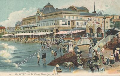 Carte postale ancienne Le Casino Municipal — Biarritz (Pyrénées-Atlantiques)