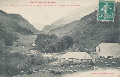 Carte postale ancienne Gabas — Laruns (Pyrénées-Atlantiques)