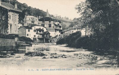Carte postale ancienne St Jean Pied de Port — Saint Jean Pied de (Pyrénées-Atlantiques)