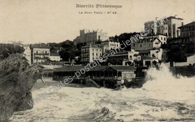 Carte postale ancienne Biarritz Pittoresque — Biarritz (Pyrénées-Atlantiques)