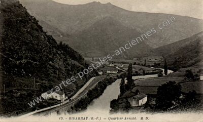 Carte postale ancienne Quartier Arnaté — Bidarray (Pyrénées-Atlantiques)