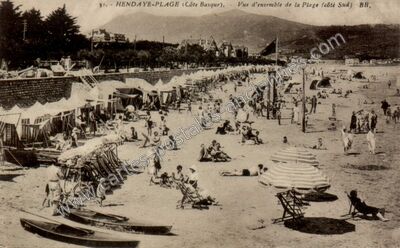 Carte postale ancienne Hendaye Plage — Hendaye (Pyrénées-Atlantiques)