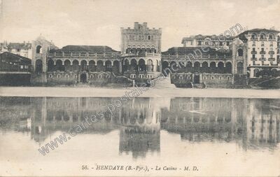 Carte postale ancienne Le Casino — Hendaye (Pyrénées-Atlantiques)