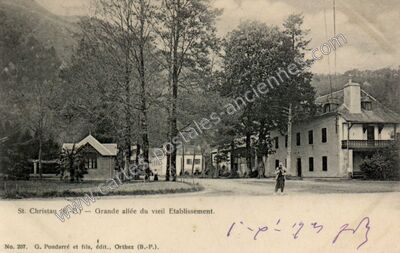 Carte postale ancienne St Christau — Lurbe-Saint-Christau (Pyrénées-Atlantiques)