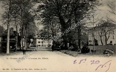 Carte postale ancienne St Christau — Lurbe-Saint-Christau (Pyrénées-Atlantiques)