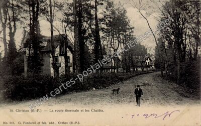 Carte postale ancienne St Christau — Lurbe-Saint-Christau (Pyrénées-Atlantiques)