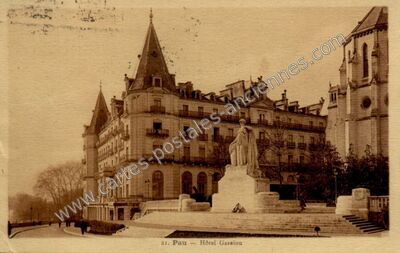 Carte postale ancienne Hôtel Gassion — Pau (Pyrénées-Atlantiques)