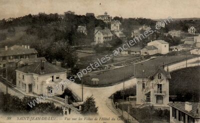 Carte postale ancienne Vue sur les Villas de l'Hôtel du Golf — Saint-Jean-de-Luz (Pyrénées-Atlantiques)