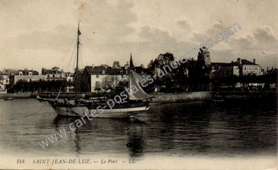 Carte postale ancienne Le Port — Saint-Jean-de-Luz (Pyrénées-Atlantiques)