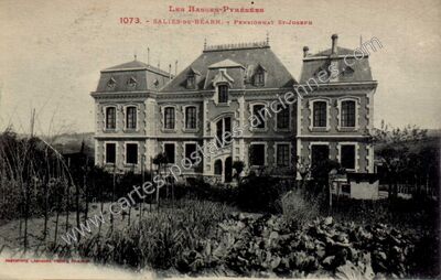 Carte postale ancienne Pensionnat St-Joseph — Salies-de-Béarn (Pyrénées-Atlantiques)