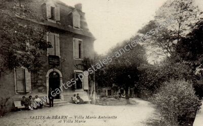 Carte postale ancienne Villa Marie Antoinette et Villa Marie — Salies-de-Béarn (Pyrénées-Atlantiques)