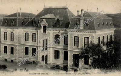 Carte postale ancienne Établissement Saint-Joseph (façade Nord) — Salies-de-Béarn (Pyrénées-Atlantiques)