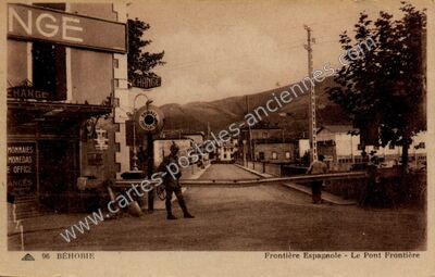 Carte postale ancienne Behobie — Urrugne (Pyrénées-Atlantiques)