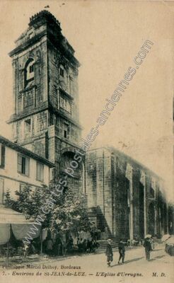 Carte postale ancienne L'Eglise d'Urrugne — Urrugne (Pyrénées-Atlantiques)