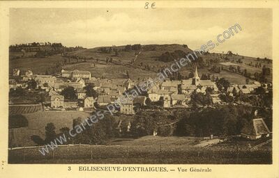 Carte postale ancienne Égliseneuve-d'Entraigues