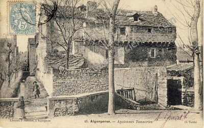 Carte postale ancienne Anciennes Tanneries — Aigueperse (Puy-de-Dôme)