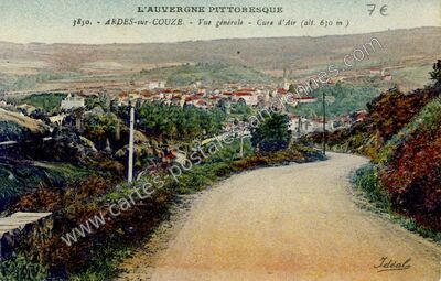 Carte postale ancienne Ardes sur Couze — Ardes (Puy-de-Dôme)