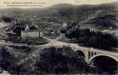 Carte postale ancienne Ardes sur Couze — Ardes (Puy-de-Dôme)