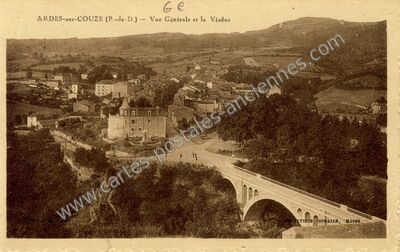 Carte postale ancienne Ardes sur Couze — Ardes (Puy-de-Dôme)
