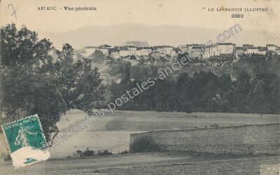 Carte postale ancienne Vue générale — Arlanc (Puy-de-Dôme)