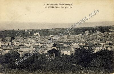 Carte postale ancienne Vue générale — Aubière (Puy-de-Dôme)