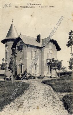 Carte postale ancienne Villa de l'Hortet — Augerolles (Puy-de-Dôme)