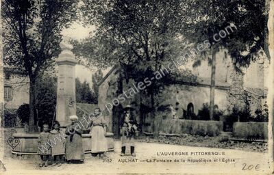 Carte postale ancienne Aulhat — Aulhat-Saint-Privat (Puy-de-Dôme)