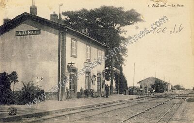 Carte postale ancienne La Gare — Aulnat (Puy-de-Dôme)