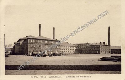 Carte postale ancienne L'Usine de Bourdon — Aulnat (Puy-de-Dôme)