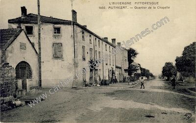 Carte postale ancienne Quartier de la Chapelle — Authezat (Puy-de-Dôme)
