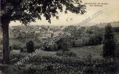 Carte postale ancienne Vue Générale — Beaulieu (Puy-de-Dôme)