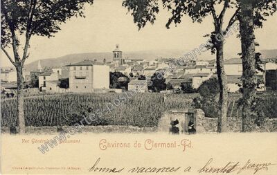 Carte postale ancienne Vue Générale de Beaumont — Beaumont (Puy-de-Dôme)
