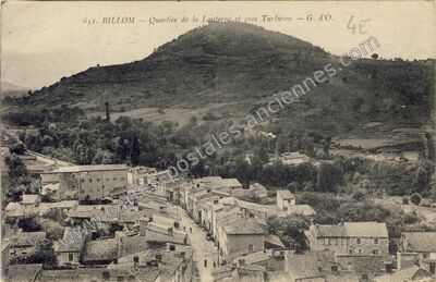 Carte postale ancienne Quartier de la Lanterne et gros Turluron — Billom (Puy-de-Dôme)