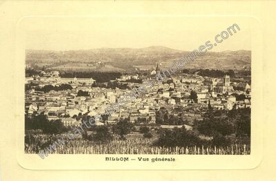 Carte postale ancienne Vue générale — Billom (Puy-de-Dôme)