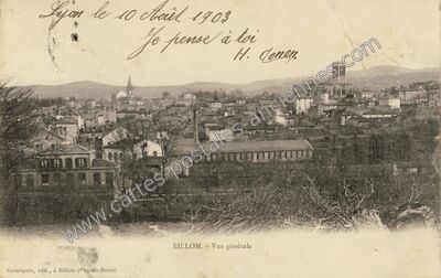 Carte postale ancienne Vue générale — Billom (Puy-de-Dôme)